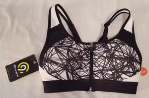 New Womens White & Black Champion Power Shape Max Athletic Sports Bra Size XS - Picture 1 of 3