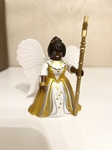 Playmobil African American Christmas Angel Rare Custom Figure Black