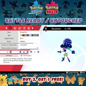 SHINY BLACEPHALON ✨ BATTLE READY / UNTOUCHED ⚡ 6IV + EV ⚡ Pokemon Sword & Shield - Picture 1 of 11