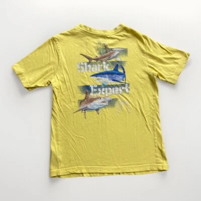 Camiseta Guy Harvey Shark Expert Juvenil Niño Grande Logo Pesca Amarillo Gráfico Foto 1 de 4