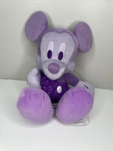 DISNEY PLUSH MICKEY MOUSE SEGA FLAVOR OF THE MONTH W/TAGS PURPLE SERIES 3 GRAPE - Picture 1 of 8
