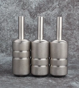 Tattoo Machine Tube Handle Grip for Machine Tip 304 Stainless Steel Silver 22,25 - Picture 1 of 3