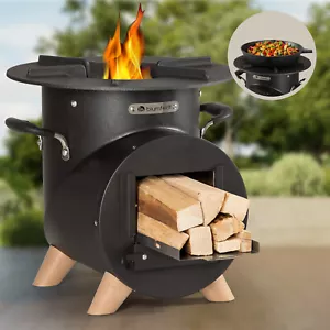 Horno de cohetes anillo de parrilla rejilla para parrilla de caldera bandeja de fuego chimenea acero - Imagen 1 de 12