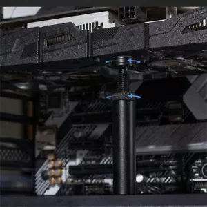 GPU Holder with Magnet Graphics Card Support Aluminum Alloy Vertical GPU Bracket - Photo 1/18