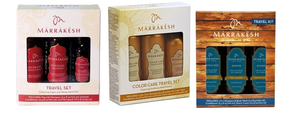 MARRAKESH Travel Set/Kit *You Choose: ORIGINAL, COLOR CARE OR MEN'S Product Line - Image 1 of 1
