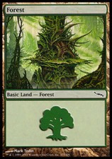 Forest #303 FOIL Mirrodin MtG LP
