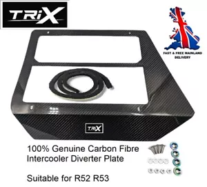 TRiX Real Dry Carbon Fibre Intercooler Air Diverter for Mini Gen 1 WORKS R52 R53 - Picture 1 of 9