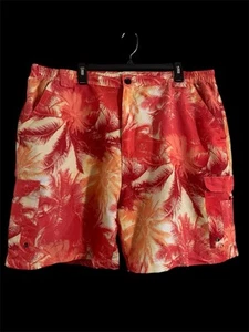 Mens Size 2XL Reel Legends Board Shorts Orange Palm Trees  - Picture 1 of 1