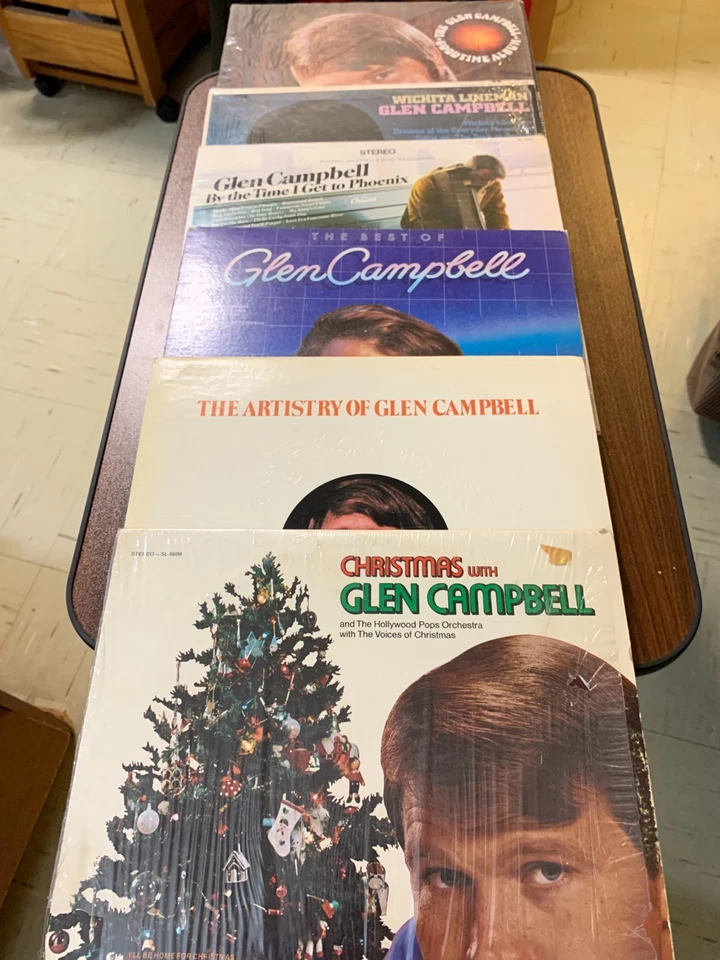 Glen Campbell  Lot 6 Christmas /By The Time Phoenix (sealed)Vinyl LP Foto 1 de 1