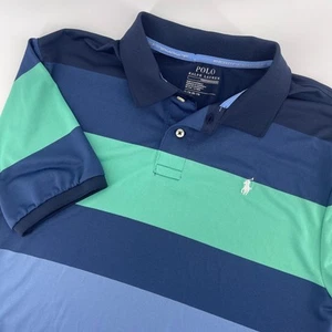 Polo Ralph Lauren Performance Striped Polo Shirt Athletic XL - Picture 1 of 6
