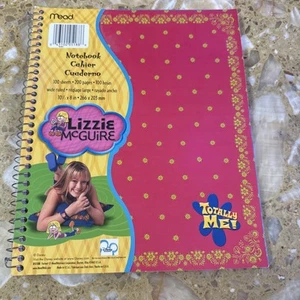 Mead Lizzie McGuire Notebook Stickers Hilary Duff Disney Channel Red Flower - Picture 1 of 4