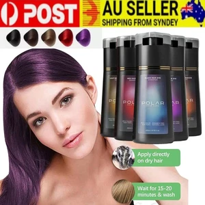 Polar Hair Dye Shampoo ,Color Shampoo Hair Dye for Women & Men New 200ML - Picture 1 of 18