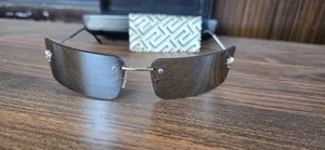Versace Mod. n35 26M /247F Gunmetal Frame Grey Gradient Lens Sunglasses w/case - Picture 1 of 10