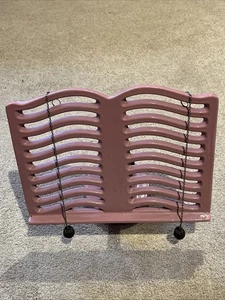 Soporte para libro de cocina rosa de hierro fundido ajustable - En muy buena condición - Imagen 1 de 5