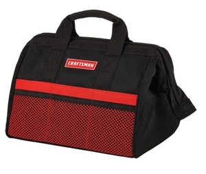 Bolsa de herramientas de boca ancha Craftsman CMST513100 13" - negra/roja - Imagen 1 de 3