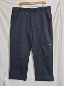 Dickies Mens Black Workwear Straight Leg Trousers With Cargo Pocket W44 L29.5 - Picture 1 of 17
