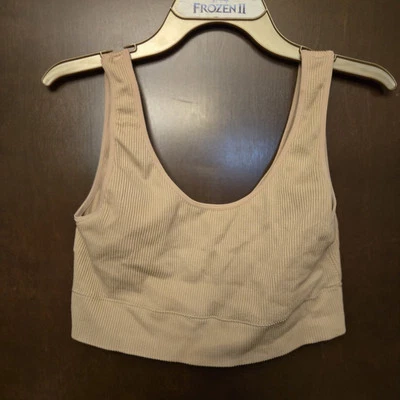 Bralette acanalado sin costuras Gap GapBody para mujer talla L nude Foto 1 de 3