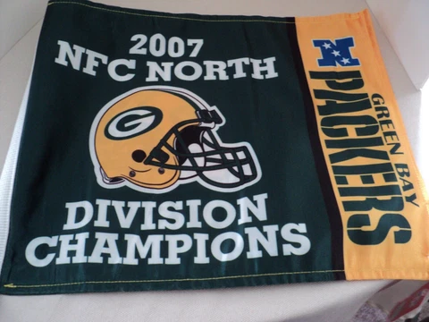 2007 Green Bay Packers Deluxe Car Flag-New With Tags Cover