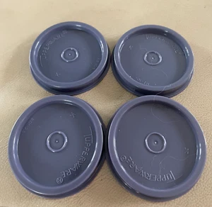 Tupperware Smidgets Set 4  Salad Dressing Sides + Clear Containers & Blue Seals - Picture 1 of 2