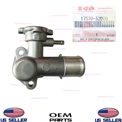 Genuine OEM Water Outlet with Cap Assembly 2004-2010 V6 Suzuki Grand Vitara XL-7 - Image 1 of 2