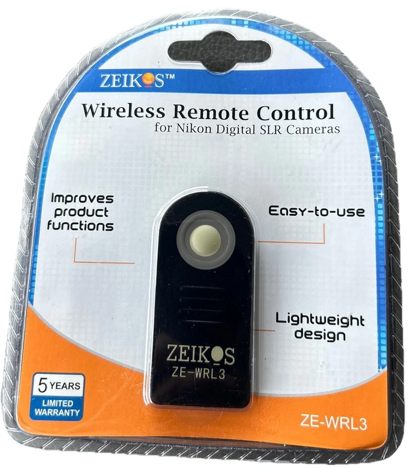 Zeikos ZE-WRC3 Wireless Remote Control For NIKON Digital SLR Cameras - Image 1 of 2