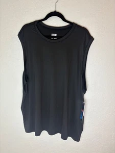 32 Degrees Cool Mens Black Sleeveless T-Shirt Round Neck Pullover Size 2XL NEW - Picture 1 of 3