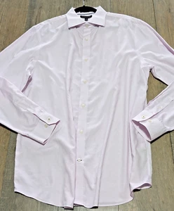 Banana Republic Dress Shirt Mens XL Pink Check Long Sleeve Button Non Iron - Picture 1 of 7