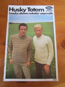 KNITTING PATTERN BOOK PATONS HUSKY TOTEM NO. 879     GREAT **** MUST SEE - Picture 1 of 2