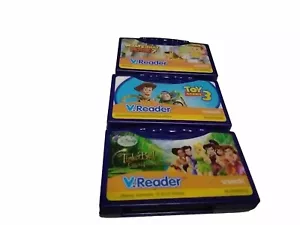 3 vtech V.Reader Games - Tinker bell Disney & What’s That Noise? Toy Story 3 - Picture 1 of 5