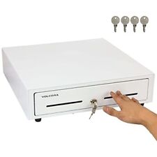 16â€� Manual Push Open Cash Register Drawer for Point of Sale Pos System White .