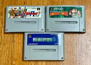 3 Nintendo Super Famicom ~ Dragon Quest VI, Seiken Densetsu 3 ... Japan - Bild 1 von 4