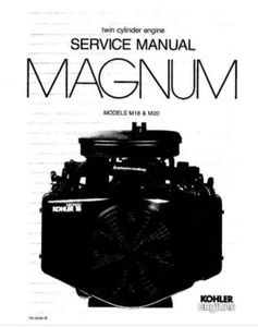 Kohler-Magnum-M18-M20 Engine Workshop Manual Delivered Today - Picture 1 of 1