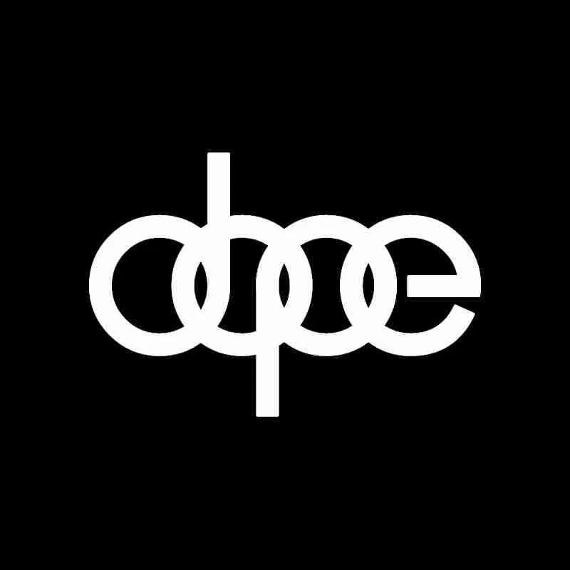 Dope Style Vinyl Decal Sticker JDM Fits Audi Car Truck SUV Window - Image 1 of 2
