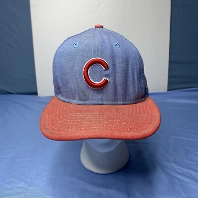 New Era 9fifty Chicago Cubs Hat SnapBack OSFM Faded Style - Image 1 of 4