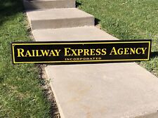 Railway Express Agency Inc 6 Railroad Depot Porcelain Train Station Sign SSP