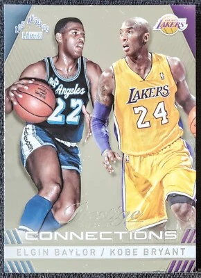 Tarjeta de prestigio Panini #12 2014-15 Kobe Bryant Elgin Baylor Los Angeles Lakers NBA Foto 1 de 2