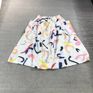 L F Markey Skirt Womens 2 US Button Front Botany Skirt Florian skirt Pocket - Picture 1 of 10