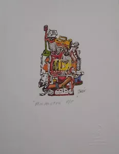 Jerry Garcia Lifetime MIX MASTER Print Grateful Dead COA RARE Press Proof - Picture 1 of 15