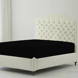 Cal King Size 12" to 30" Extra Deep Pocket 1200 TC 100% Cotton 1 PC Fitted Sheet - Picture 1 of 153