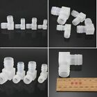 Plastic Silicone Rubber Water Hose Pipe Tube White PVC Connector Adapter 2pcs