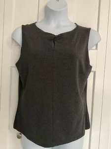 Talbots size XL scoop neck with keyhole sleeveless stretch pullover top - Picture 1 of 5