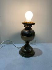 Brass  Oil Lamp Converted To Electric Working Order