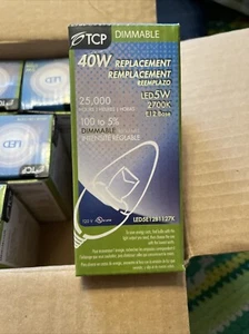 Elite TCP LED Light Bulb Lot of 10 Dimmable 5W 2700K 40W Replacement NIB - Picture 1 of 10