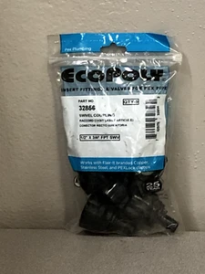 Flair-It 32856 Ecopoly 1/2 in. PEX Barb X 3/4 in. D FPT Plastic Swivel Coupling - Picture 1 of 2