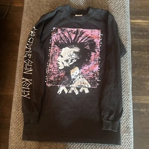 Machine Gun Kelly MGK Hip Hop Rap Devil Black T-Shirt Long Sleeve Size Medium - Picture 1 of 7