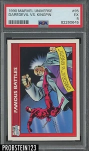1990 Impel Marvel Universe #95 Daredevil Vs. Kingpin PSA 5 EX & bonus cardsa - Picture 1 of 1
