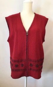 Woolrich Wool Vest Ruby Size XL - Picture 1 of 6