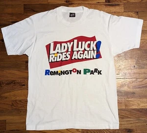 Vtg Lady Luck Remington Casino Single Stitch Shirt - Large - Fruit Of The Loom - Picture 1 of 18