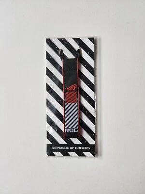 New Sealed Asus ROG Republic of Gamers Keychain Red Black Tag Fob Keying 2 - Image 1 of 2