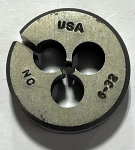 Triumph Twist 6-32NC Adjustable Round Split Die 1" Outside Diameter USA Made - Picture 1 of 1